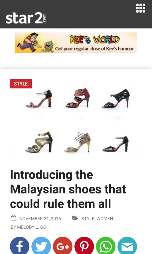 The STAR Press : Introducing the Malaysian shoes that could rule them all